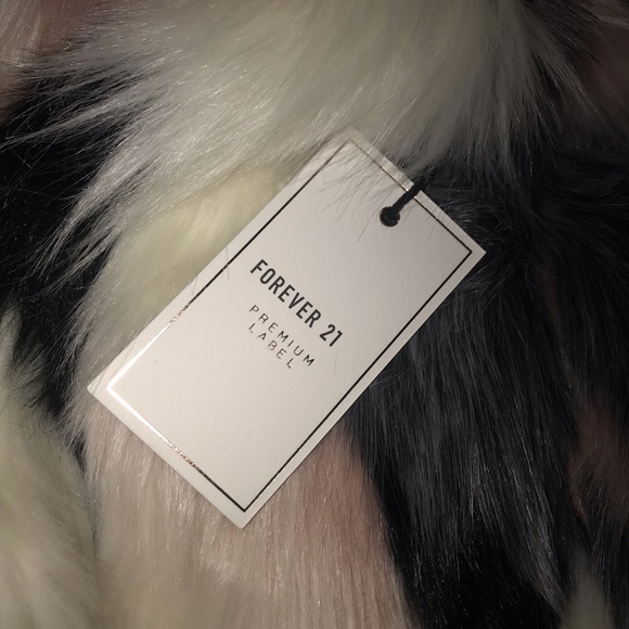 Brand New Multicolored Faux Fur Coat - Picture 5 of 5